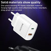 Yesido YC47 USB-C / Type-C + USB Travel Charger with 1m USB-C / Type-C to 8 Pin Cable, EU Plug (White)