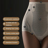 High-Waisted Liquid Seamless Ice Abdomen Slimming Buttocks Sculpting Ladies Underwear, Size: M(Coffee)