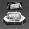 2 PCS MK-257 Car Van Bus Trailer LED Taillight Side Light 12-30V 6LEDs License Plate Light (Silver)