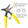 RUICHI 2 In 1 Multi-Function Clamp Spring Retainer Pliers(Yellow)