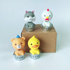 Cute Shaking Head Spring Car Decoration Cake Baking Mini Potted Resin Decoration, Specification: Heart Shape