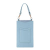 Litchi Texture Card Holder Mobile Phone Bag with Short Strap(Light Blue)