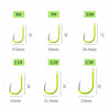 5 in 1 Stranded Double Hook Anti-winding Silver Carp Fishing Group Spring Fishing Hook, Specification:12(Fluorescent Hook)