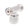 UHF PL259 Male to 2x SO239 Female T-Adapter