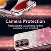 For Samsung Galaxy S22 Ultra 5G Gradient Glitter Flower All-inclusive Phone Case(Pink)