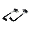 2 PCS Universal 22mm Shockproof Protection Rod CNC Horn Shape Handbrake Motorcycle Modification Accessories(Silver)