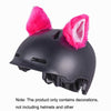 4PCS Motorcycle Plush Ear Helmet Decoration(White)