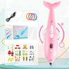 3D Printing Pen Three-Dimensional Painting Graffiti Brush(Pink)