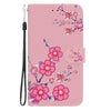 For Samsung Galaxy A36 5G / A56 5G Crystal Texture Colored Drawing Leather Phone Case(Cherry Blossoms)