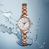 Skmei 1410 Lady Quartz Watch European and American Fashion Watch Business Leisure Steel Belt Lady Watch(Rose Gold)