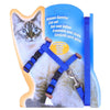 Blue Nylon Cat Leash & Harness - Adjustable, Escape Proof