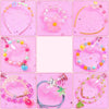 25 Grid  Acrylic Beaded Kids DIY Necklace Bracelet Toys(Lattice Girl)