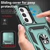 For Samsung Galaxy A26 5G Sliding Camshield Holder Phone Case(Green)
