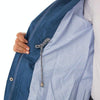 Casual  Women Waterproof Waist Hooded Long Coat, Size:L (Sky Blue)