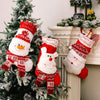 Christmas Decoration Cartoon Three-dimensional Knitted Socks Children Gift Bag(Elk)