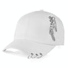 Personality Chain Hoop Baseball Cap(White)