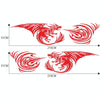 2 PCS/Set D-498 Pterosaur Spitfire Pattern Car Modified Decorative Sticker(Red)
