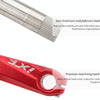 JIANKUN IXF Mountain Bike Hollow Crank Modified, Style:Left and Right Crank+Bottom Bracket(Purple)