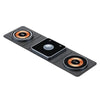 XH-X8 15W 3-in-1 MagSafe Foldable Mini Magnetic Mobile Phone Earphone Watch Wireless Charger(Black)