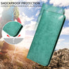 PU Flip Double Phone Card Slot Case, Size:17 x 9.5cm(Green)