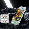 E6 Handheld Game Console 5 Inch IPS Screen Retro Gamebox  With 2 Handles 32GB(Green)