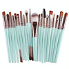 20pcs/set Wooden Handle Makeup Brush Set Beauty Tool Brushes(Brown+Green)