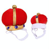 Red Velvet Pet Crown Hat (S) - Dog & Cat Costume Accessory