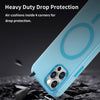 For iPhone 12 Pro MagSafe Frosted Translucent TPU + PC Full Coverage Phone Case(Blue)