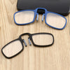 TR90 Pince-nez Reading Glasses Presbyopic Glasses with Portable Box, Degree:+2.00D(Brown)