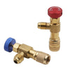 Air Conditioner Fluoridation Safety Valve Refrigerant Filling Connector(Side R410 Bottom R410)
