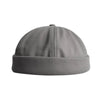 A36 Cartoon Coconut Tree Pattern Retro Hip Hop Without Eaves Sailor Hat Landlord Hat Skullcap, Size:One Size(Dark Gray)