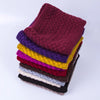 Winter Plus Velvet Thicken Warm Pullover Knit Scarf, Size:47 x 22cm(Coffee)