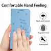 For vivo Y300 Global / V40 Lite IDN Embossed Kitten Phone Leather Case with Lanyard(Blue)