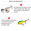2pcs Luya Bait Shenshui VIB With Metal Tablets Fake Bait Tiller Mouth Bass Bionic Fishing Bait(E)