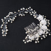 Women Hair Comb Bride Wedding Hair Clip Handmade Flowers Beads Decoration Ladies Hairs Accessories