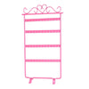 Earrings Necklace Jewelry Stand Holder Display Rack(Pink)