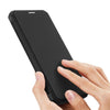 For iPhone 12 Pro Max DUX DUCIS Skin X Series PU + TPU Horizontal Flip Leather Case with Holder & Card Slots(Black)