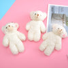 3pcs Pearl Velvet Bear Plush Keychain Toy Pendant(12cm)