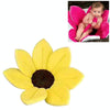 Newborn Baby Bathtub Foldable Blooming Bath Flower Bath Tub for Baby Blooming Sink Bath for Baby Play Bath Sunflower Cushion Mat, Diameter: 85cm(Yellow)