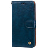 For Xiaomi Redmi 4X Business Style Oil Wax Texture Horizontal Flip Leather Case with Holder & Card Slots & Wallet(Blue)