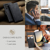 For Samsung Galaxy S25 Ultra 5G CaseMe 013 Multifunctional Horizontal Flip Leather Phone Case(Black)