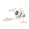 Brass Water Inlet Check Valve For Yacht RV With Adapter(White)
