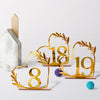 Acrylic Home Decor Wedding Digital Dinning Table Number Plate Seat Sign DIY Mirror Table Setting, Number: 8