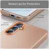For Samsung Galaxy A55 5G Frosted Translucent TPU Hybrid PC Full Coverage Phone Case(Orange)