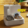 Automatic Pet Feeder & Water Dispenser, Grey & Stainless Steel, 1L/2.8L, Cats & Dogs