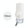 700ml Hanging Pet Waterer | No-Spill Dog & Cat Bowl | Ivory White