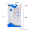100 PCS  Charging Cable U Disk Universal Color Printing Sealing Pocket(11x18cm Blue Matte)