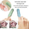 Silicone Pet Finger Toothbrush - Cat & Dog Teeth Cleaning (Beige)