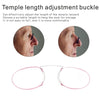 Pince-nez Reading Glasses Frameless Magnifying Glasses, Degree: +100(Grey)