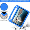 For Samsung Galaxy Tab A 10.1 2019 T510/T515 Handle EVA Shockproof Tablet Case with Holder(Blue)